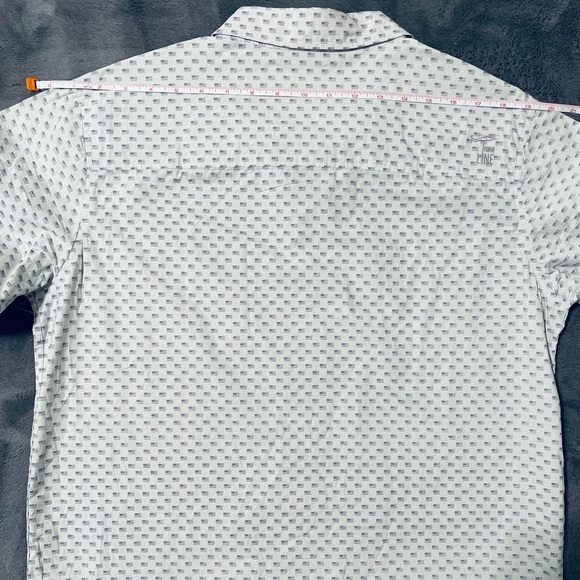 Men’s White Nine Line Button Down - Picture 4 of 8